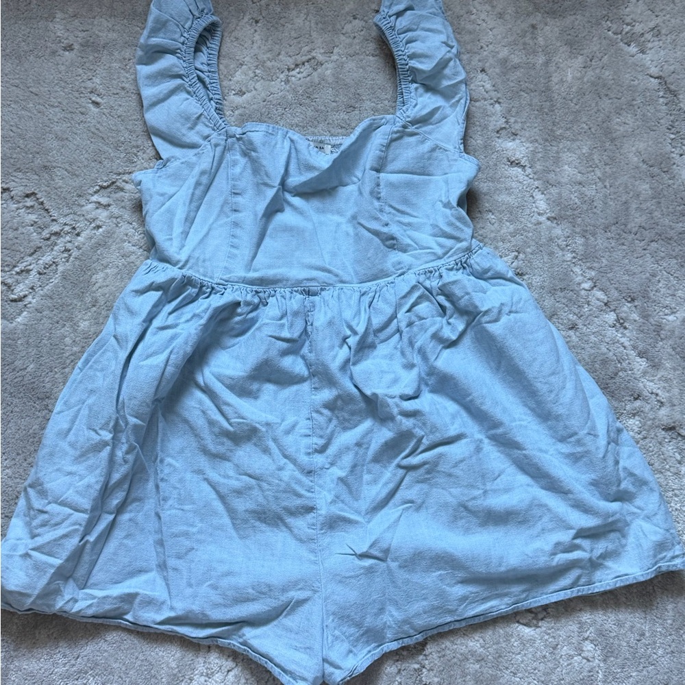 American Eagle Outfitters Sky Blue Romper Size MEDIUM